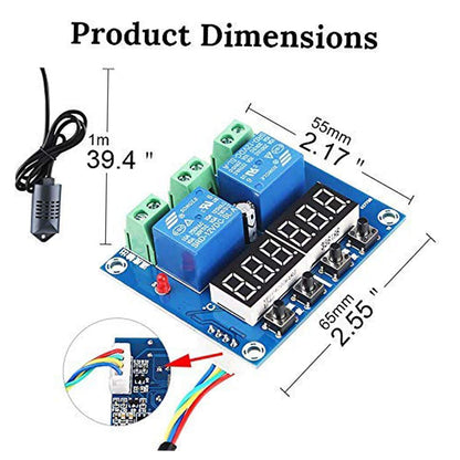 Quick Sense XM452 Digital Temperature Humidity Controller with 0.1°C Precision