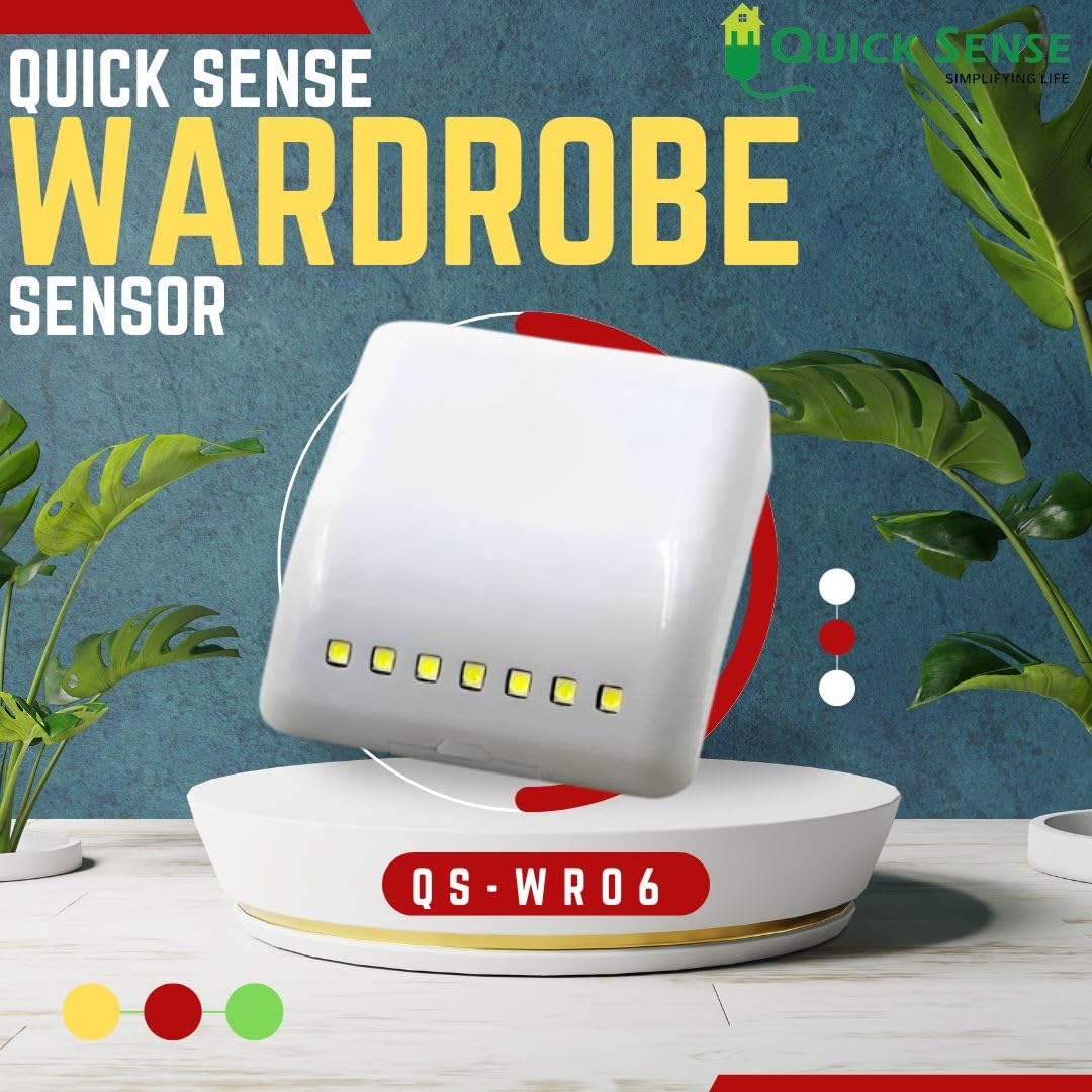 Quick Sense Battery-Powered PIR LED Motion Sensor Cabinet Light