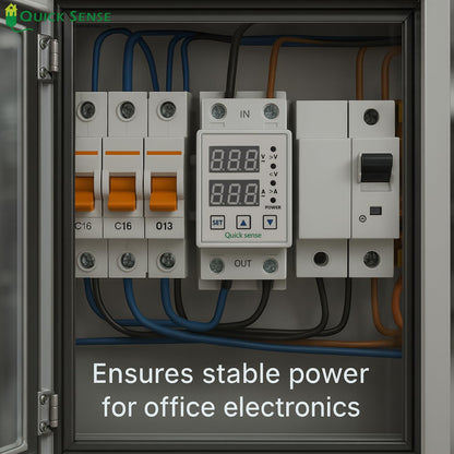 Quick Sense 220V Single Phase Voltage Protector with LED Display