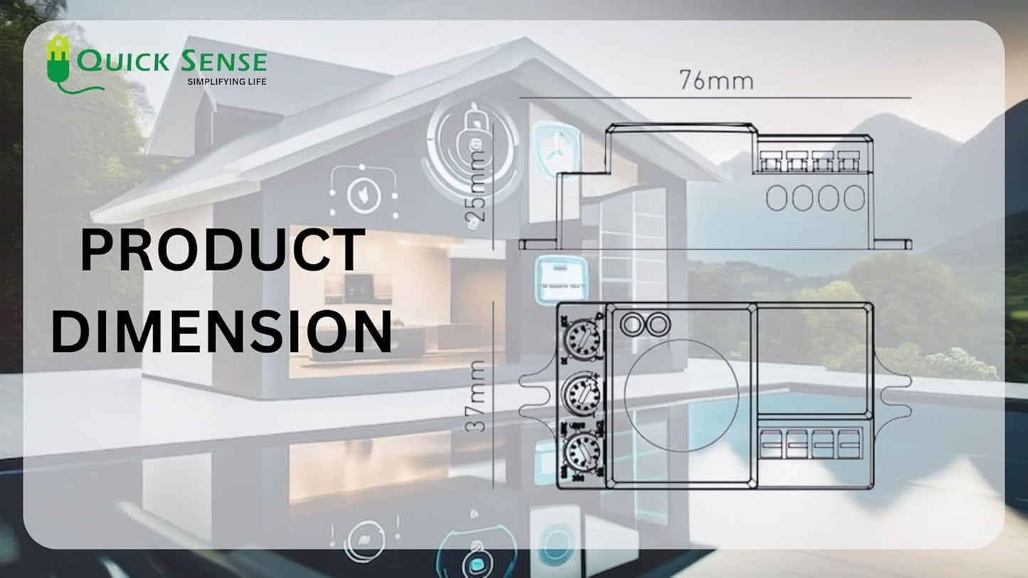 Quick Sense QS-M5B 360° Microwave Motion Sensor with Light Sensor