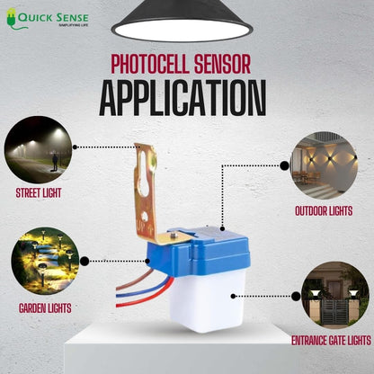 Quick Sense QS-301 220V Day/Night Photocell LDR Sensor Switch 6A