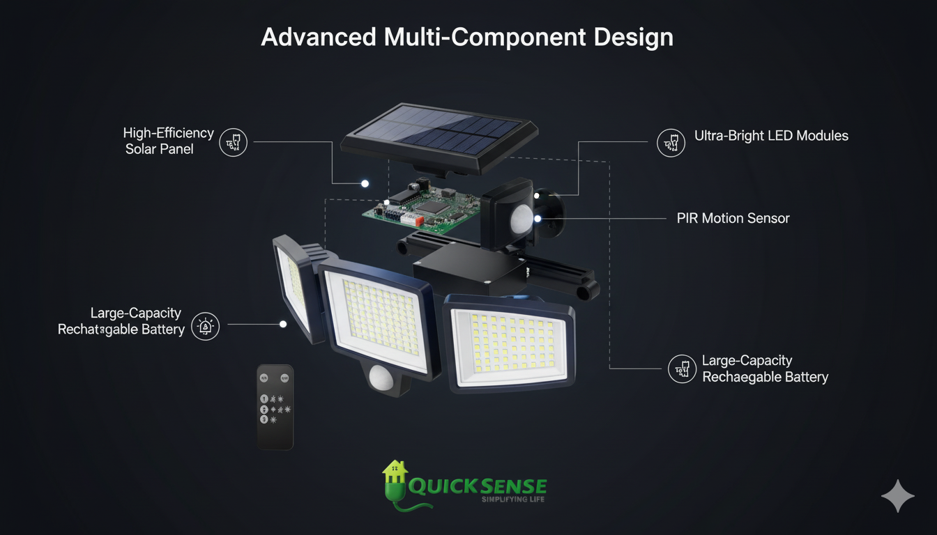 Solar Motion Sensor Light QS-SMS01 B2B