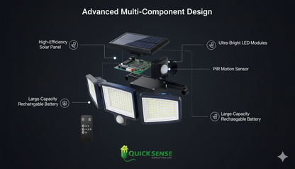 Solar Motion Sensor Light QS-SMS01 B2B