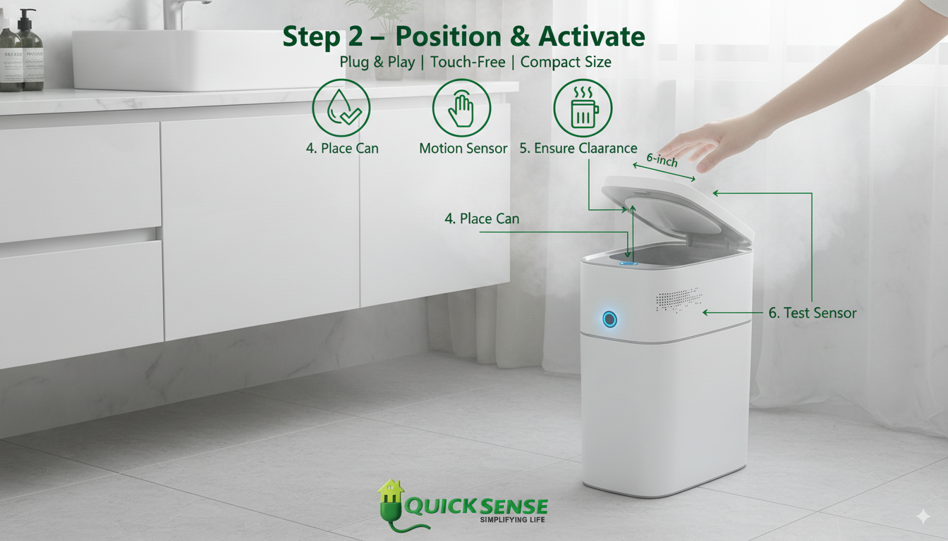 Smart Dustbin QS-DST01 B2B