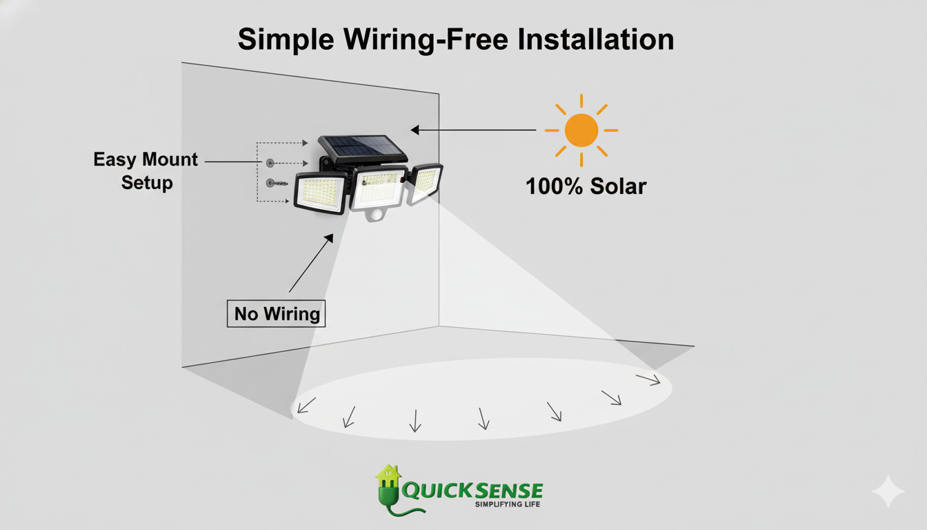 Solar Motion Sensor Light QS-SMS01 B2B