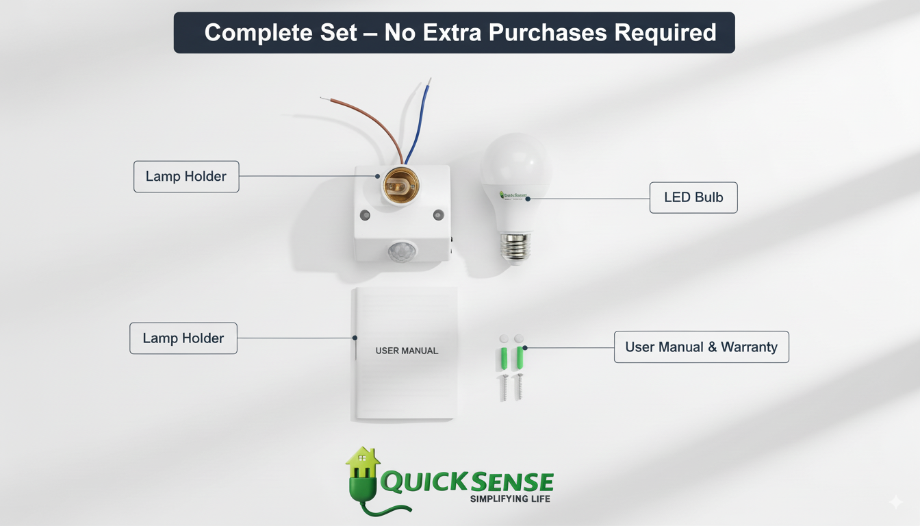 PIR Lamp Holder Qs-LH01