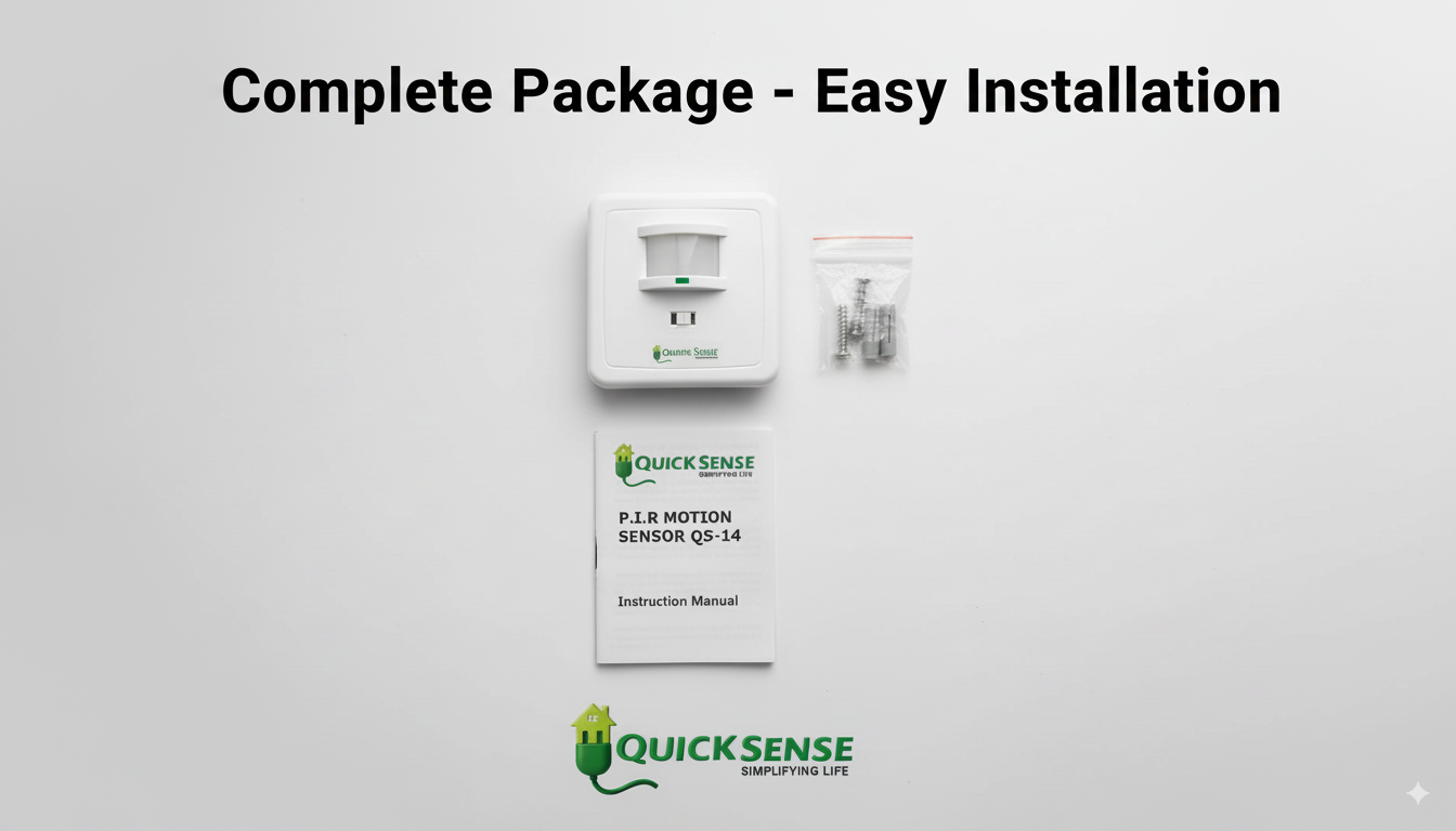 Wall Flush Mount PIR Sensor Qs-14