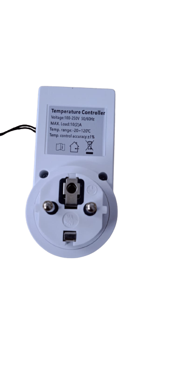 Quick Sense (QS-TC-05-PL) ABS 10A Electronic Adjustable LED Digital Temperature Controller Socket