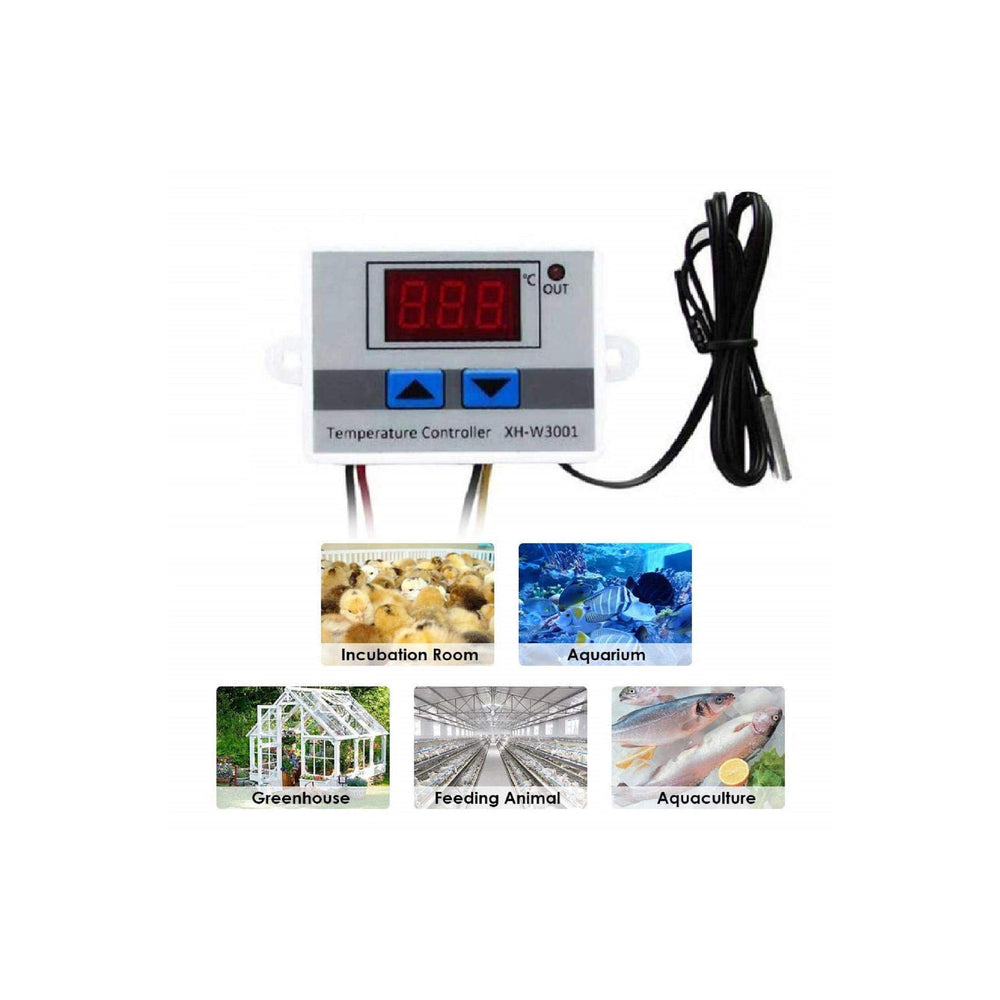 Quick Sense(Qs-Tc01): Digital 230V AC LED Digital Temperature Controller with Thermocouple Sensor - Quick Sense Innovations