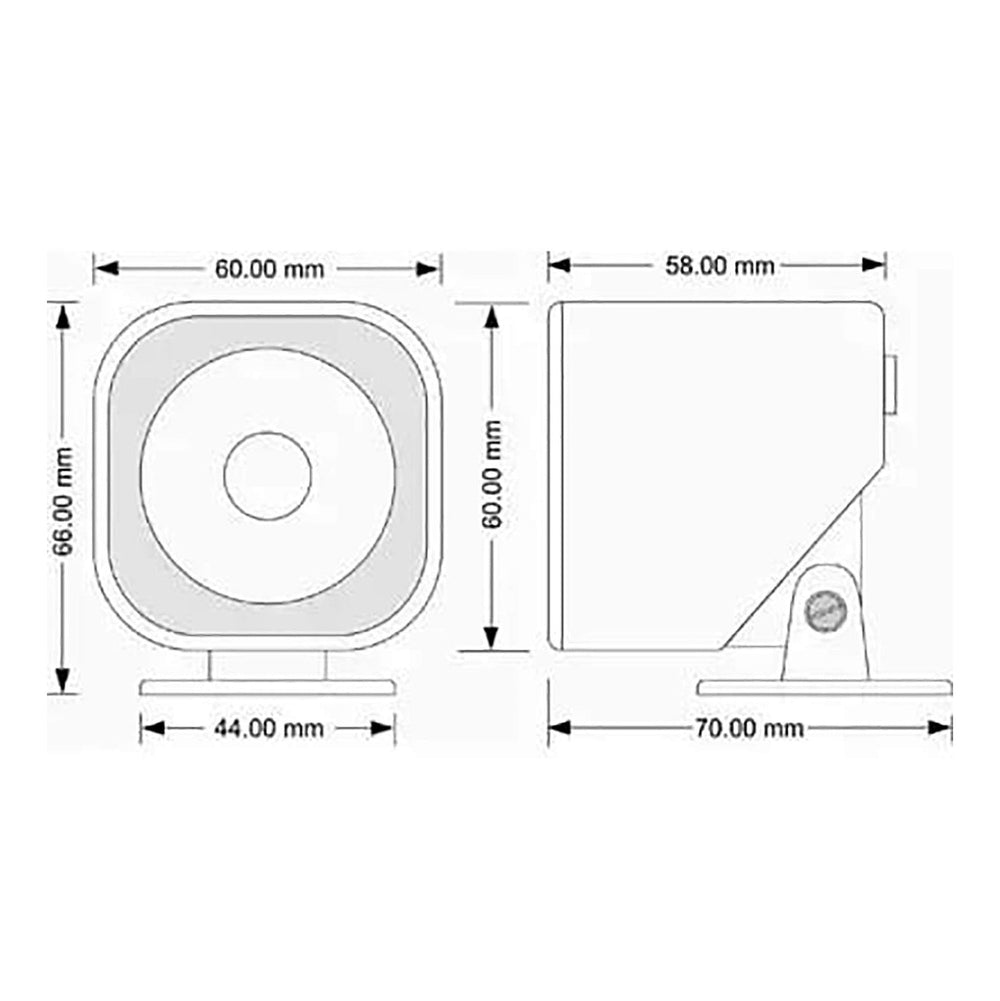 Quick Sense (Qs-H2): 220v -110 DB Hooter Security Loud Sound Alarm for Bank, Standard - Quick Sense Innovations