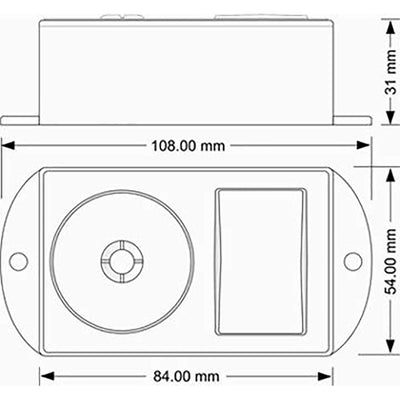 Quick Sense (QS-H3): 220v -118 DB Hooter Security Alarm with flasher for Bank Loud Sound Direct - Quick Sense Innovations