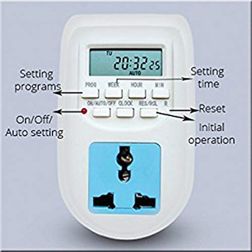 Timer Switch(Qs-T1): Digital Programmable Electronic Timer for Mobile and Laptop Charging, Lighting Control - Quick Sense Innovations