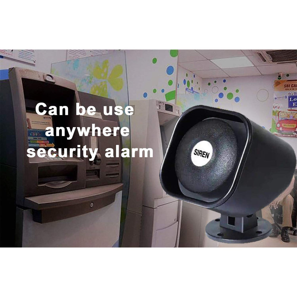 Quick Sense (Qs-H2): 220v -110 DB Hooter Security Loud Sound Alarm for Bank, Standard - Quick Sense Innovations