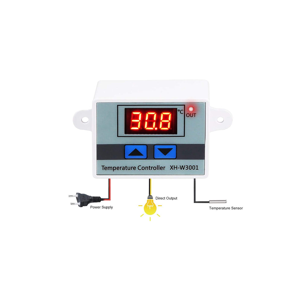 Quick Sense(Qs-Tc01): Digital 230V AC LED Digital Temperature Controller with Thermocouple Sensor - Quick Sense Innovations