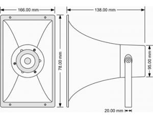 Quick Sense(Qs-H6): 220V AC -118 DB Hooter Loud Sound Plastic Security Alarm (Black, 94 x 88 x 104 mm) - Quick Sense Innovations