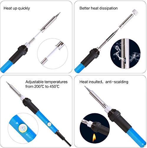 Temperature Adjustable Electric Welding Solder Soldering Iron Rework Station Handle Heat Pencil Tool - Quick Sense Innovations