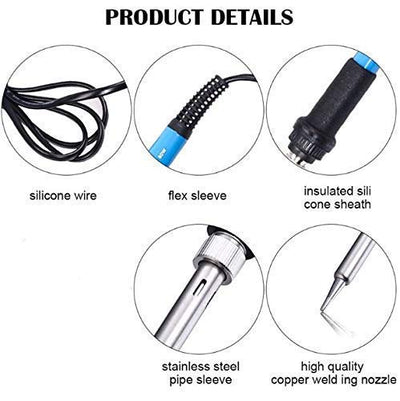 Temperature Adjustable Electric Welding Solder Soldering Iron Rework Station Handle Heat Pencil Tool - Quick Sense Innovations