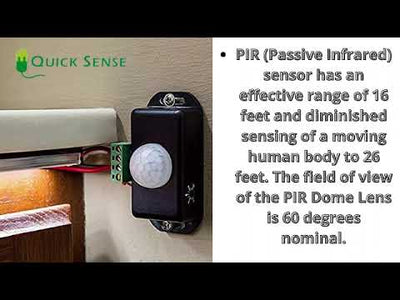 Quick Sense(Qs-WR05):12V 24V PIR Sensor LED Motion Sensor Switch Motion Timer Function Sign Control PIR Controller LED Strips Lighting