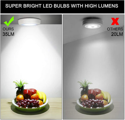 Upgraded Motion Sensor LED Night Light, Non-Fall Cordless Battery-Powered Wall Light - Quick Sense Innovations