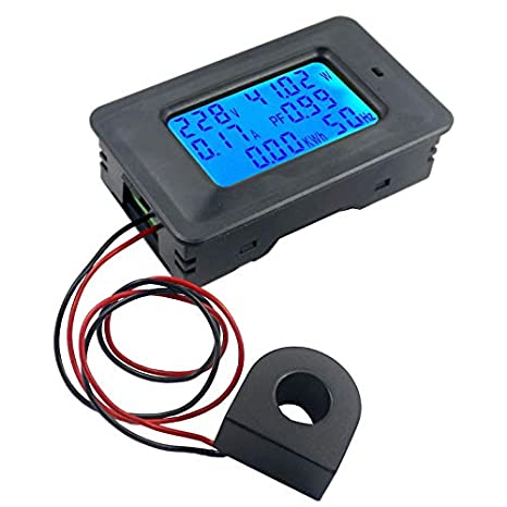 Quick Sense AC 20KW 110-250V 100A Digital Power Energy Voltmeter Ammeter Frequency Meter - Quick Sense Innovations