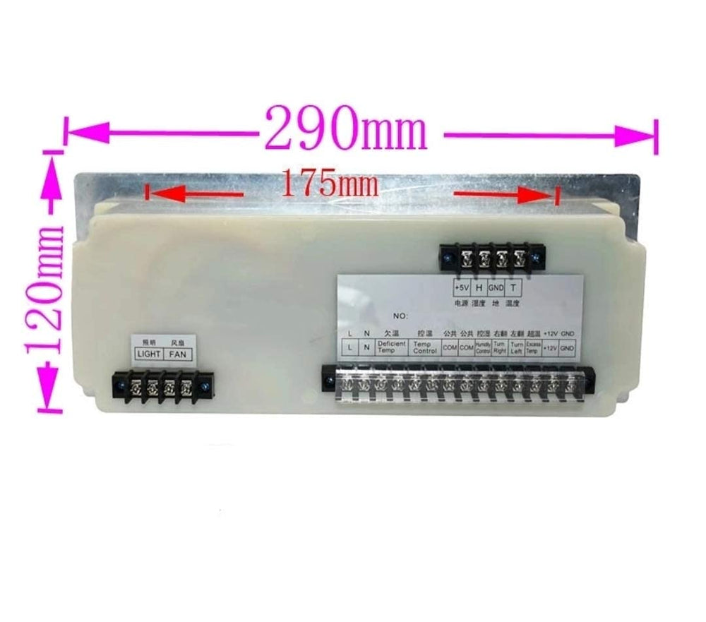 Quick Sense XM18 Fully Automatic Incubator, Temperature, Humidity controller, Model XM18 Double Circuit - Quick Sense Innovations